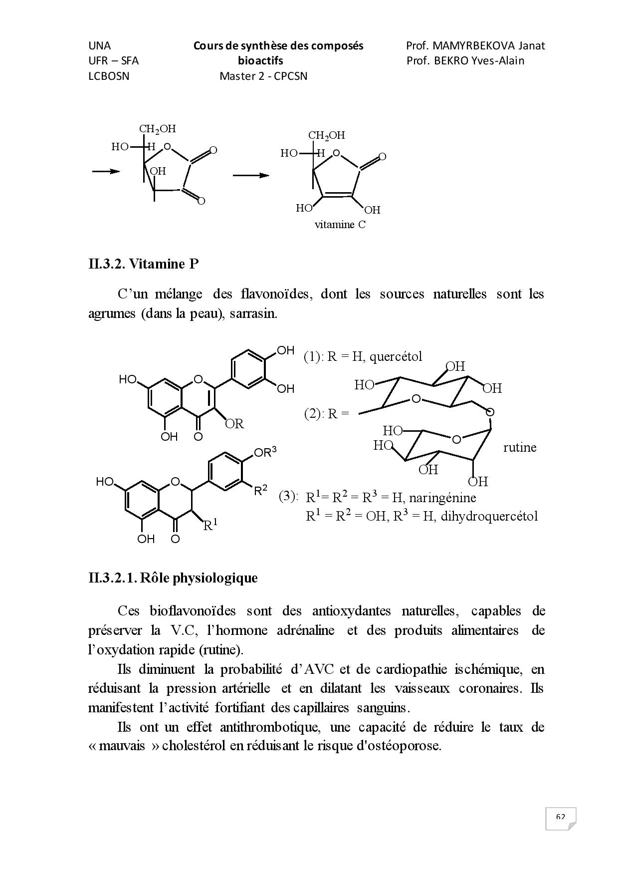 Cours De Synthèse Des Composés Bioactifs M2 2010-2020 (2)-page-062 ...